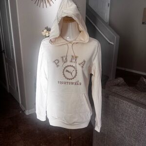 Puma Women's cream Hoodie
